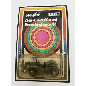 PlayArt Meridian green Military Jeep Us 7852 MOC vintage sealed